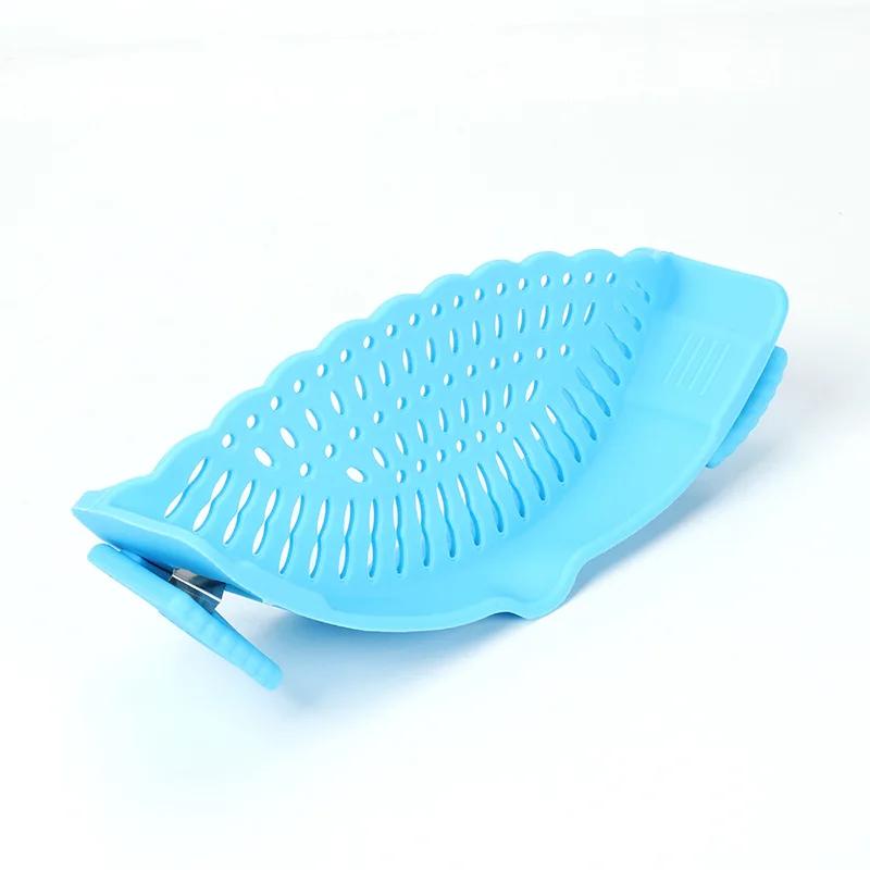 1pc, Strainer, Silicone Pot Strainer, Adjustable Silicone Clip On Strainer For Pots Pans And Bowls, Kitchen Pot Strainer