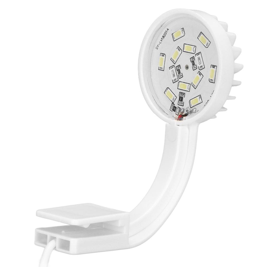 Aquarium Klemmleuchte 5W 5V 12 LEDs Blaues Weißes Licht Hohe Helligkeit Einstellbarer Winkel USB Klemme