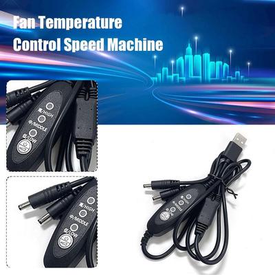 Adjustment Cable Clothes Fan Connector Cooling Fan Adaptor Controller R2F6 USB Fan Speed Controller New 3 Stage Wind Power
