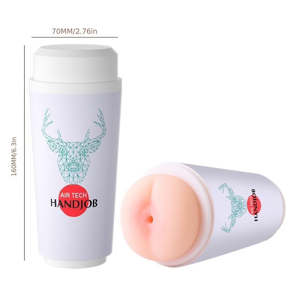 Realistic Vagina Male Masturbator Cup Sex Toys Scrotum Stimulator Invisible Penis Endurance Trainer Cup for Men Adults Products