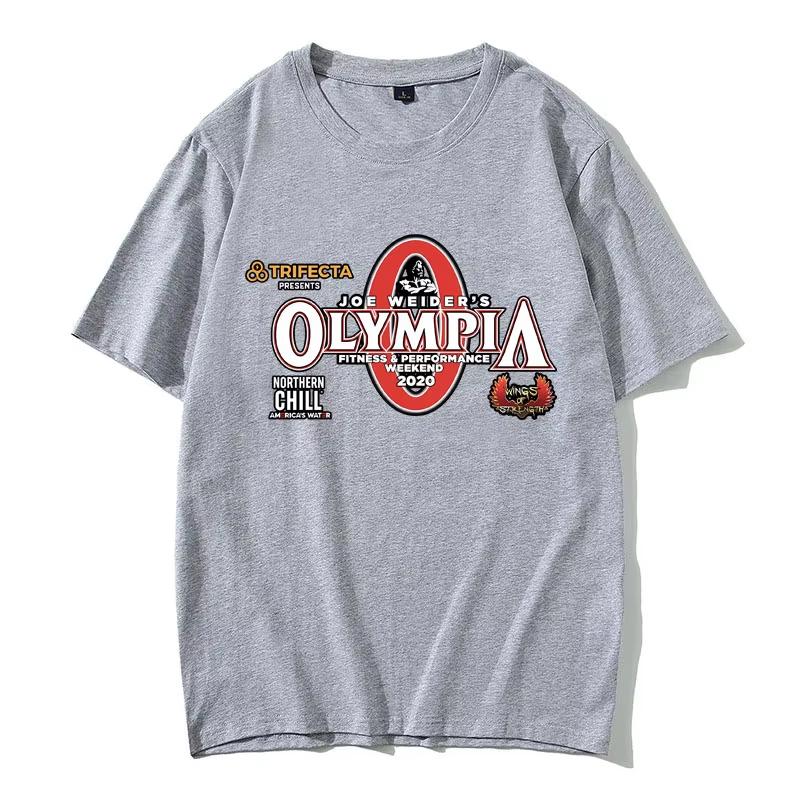 Olympia Gym Graphic Printed Summer American Style Leisure Streetwear Hipster Fashionable Oversized Tees Unisex Summer Fashion
