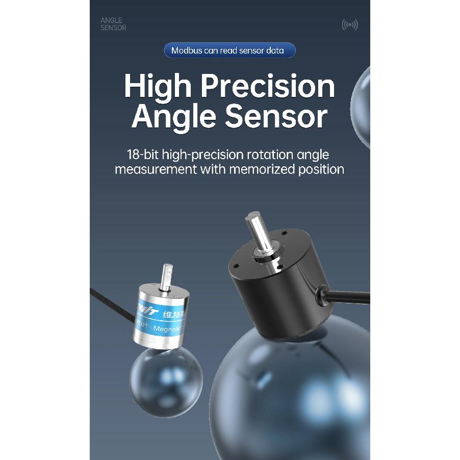 WitMotion JY-ME01, JY-ME02 High-precision Absolute Rotary Encoder 18-bit Resolution Digital Rotation Angle Measurement Sensor