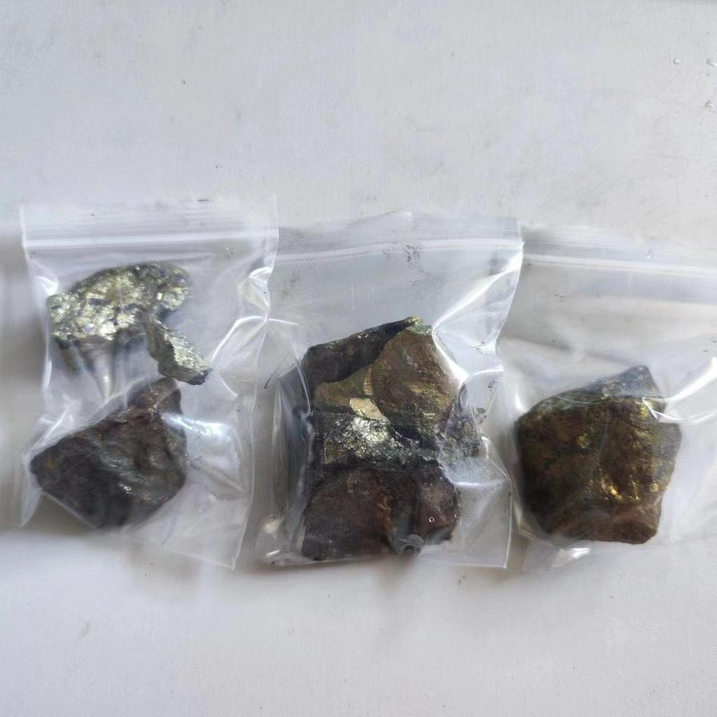 Natural Chalcopyrite Stone Ore Mineral Specimen Stone Teaching Specimens Experimental Home Decoration Stone