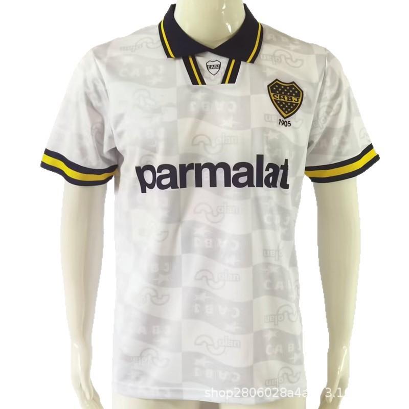 Retro Boca Juniors Classic Soccer Jersey Adult Short Sleeve Football Shirt Men Wear