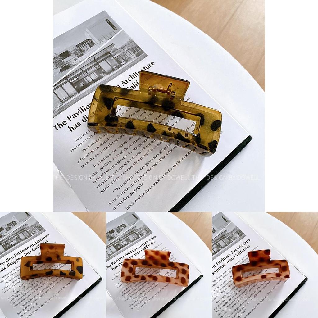 Elegant And Stylish Resin Hair Clip For Women Duowei Jewelry Korean Style Hair Claw Medium Size Matte Finish