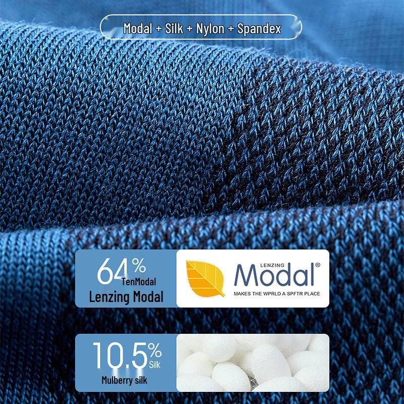 Pierre Cardin Men's Summer Modal Silk Mid-Calf Socks