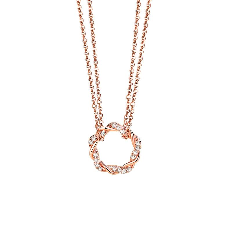Tancise S925 Sterling Silver Luxury Personality Pendant Necklace Women's Classic Tide Necklace