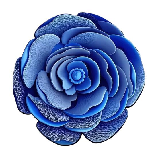 3D Flower Bath Mat Absorbent Non-Slip Floor Mat Flower Shape Decorative Entrance Rug for Living Room