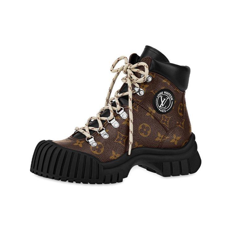 Louis Vuitton Stivali da Combattimento in Pelle Rubino Donna Marrone 1AALYG