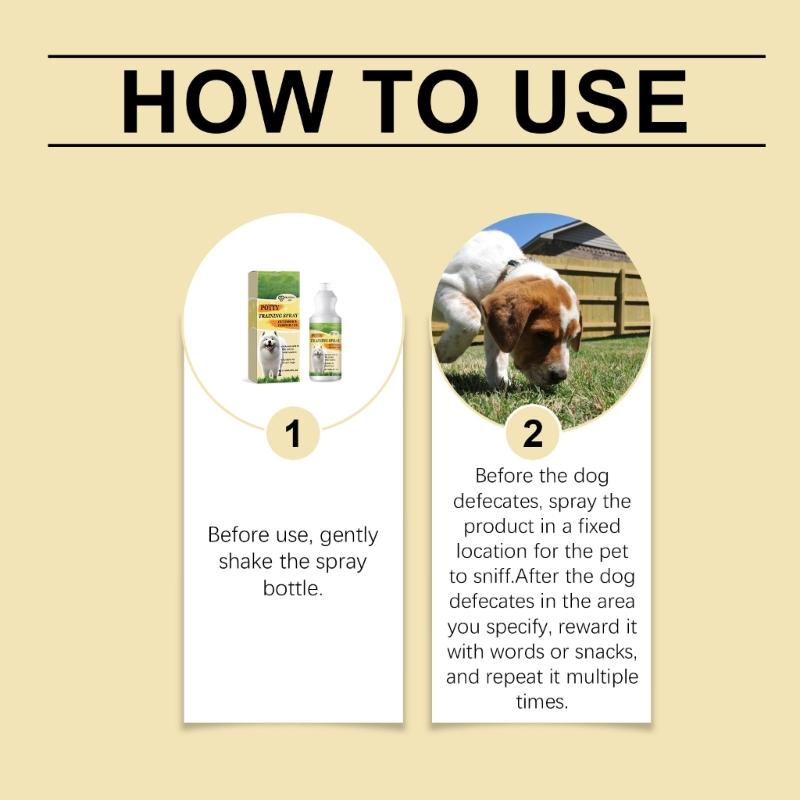 Daily Use Pet Toilet Training Sprays 150ml Bathroom Training Extracts For New Pet Parent Efficient Defecation Inducer