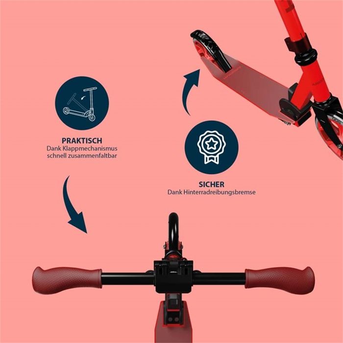 Trottinette Scooter Up 200 rouge