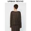 UR Women's Retro Textured Hollow Knit Sweater