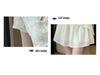 Zen-Style Jacquard Stand Collar Short Sleeve Irregular Chiffon Tea Dress