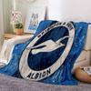 Brighton & Hove football club Flannel Blanket, Soft Polyester, Modern Design, All-Season for Camping, Travel, Gifts for holidays or birthdays