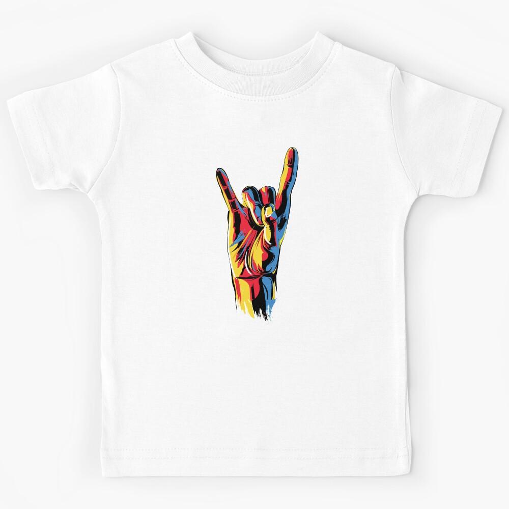 You rock my world, champion hand sign. Kids T-Shirt 140
