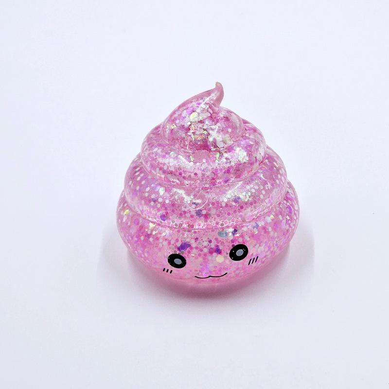 Japan-Korea Decompression Toy: Poop Pinch Music with Maltose Gold Powder Sequins