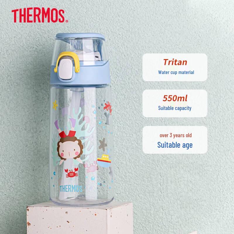 Thermos Tritan Portable Straw Water Bottle