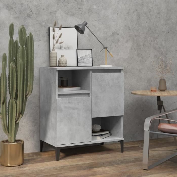 VidaXL Buffet Concrete Grey 60x35x70 Cm Engineered Wood 821152