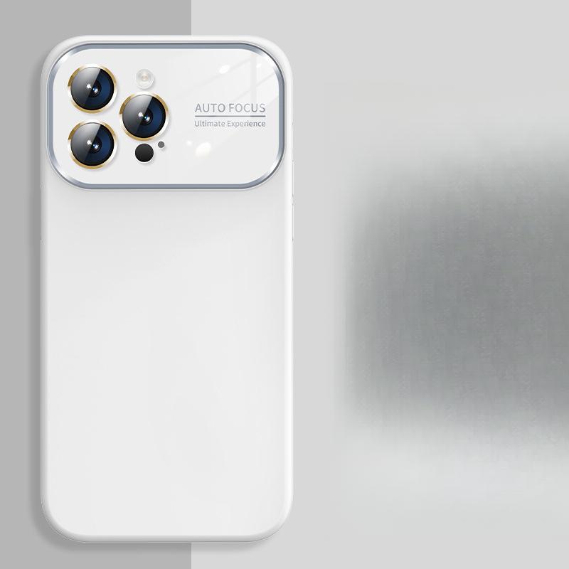 Liquid Silicone Large Window, Suitable for Iphone16 Full Lens Phone Case, IPhone 15 Matte Phone Case, 12 Soft