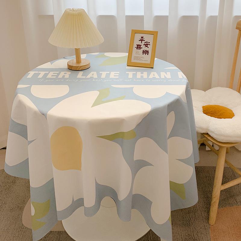 Chessboard Plaid Tablecloth Girl Heart Light Luxury High Sense Coffee Table Cover Student Dormitory Desk Makeup Tablecloth