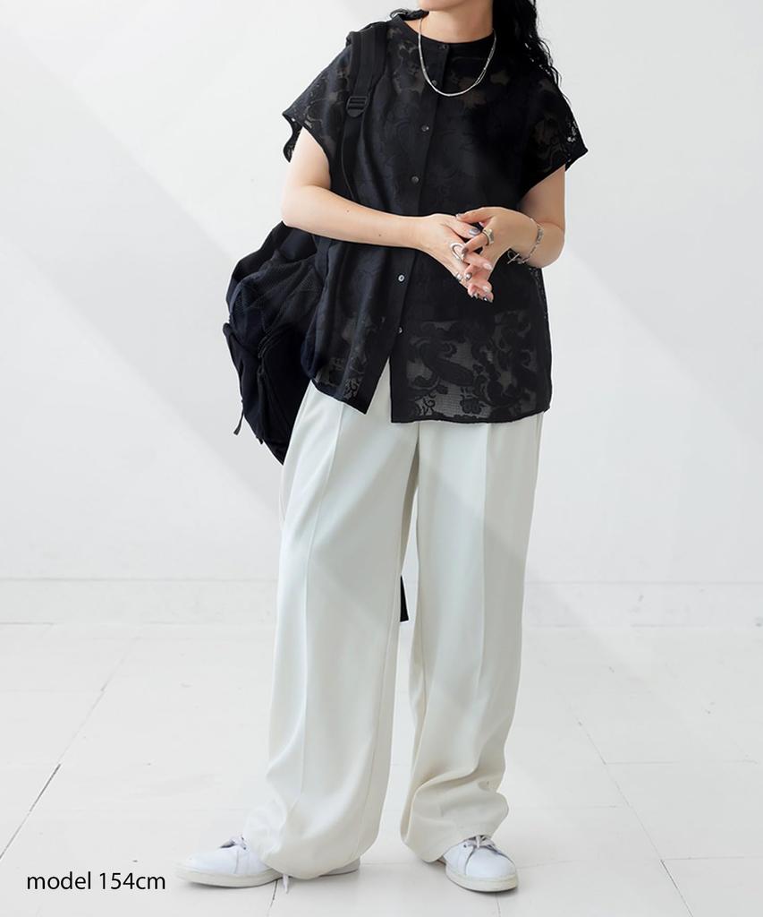 Antiqua Sleeveless Lace One Size Black Women's Shirt, YP-00141, 05,