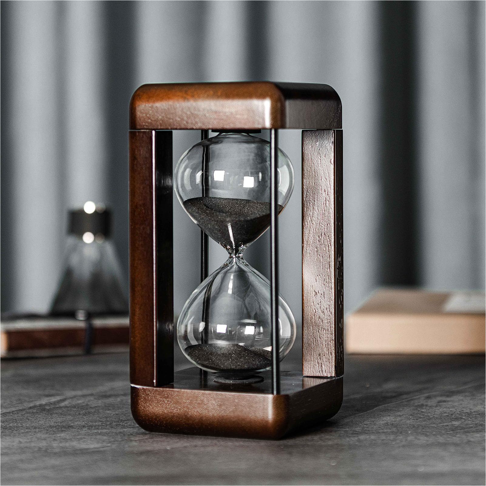 Hourglass Timer: 60-Minute Large Size Wood