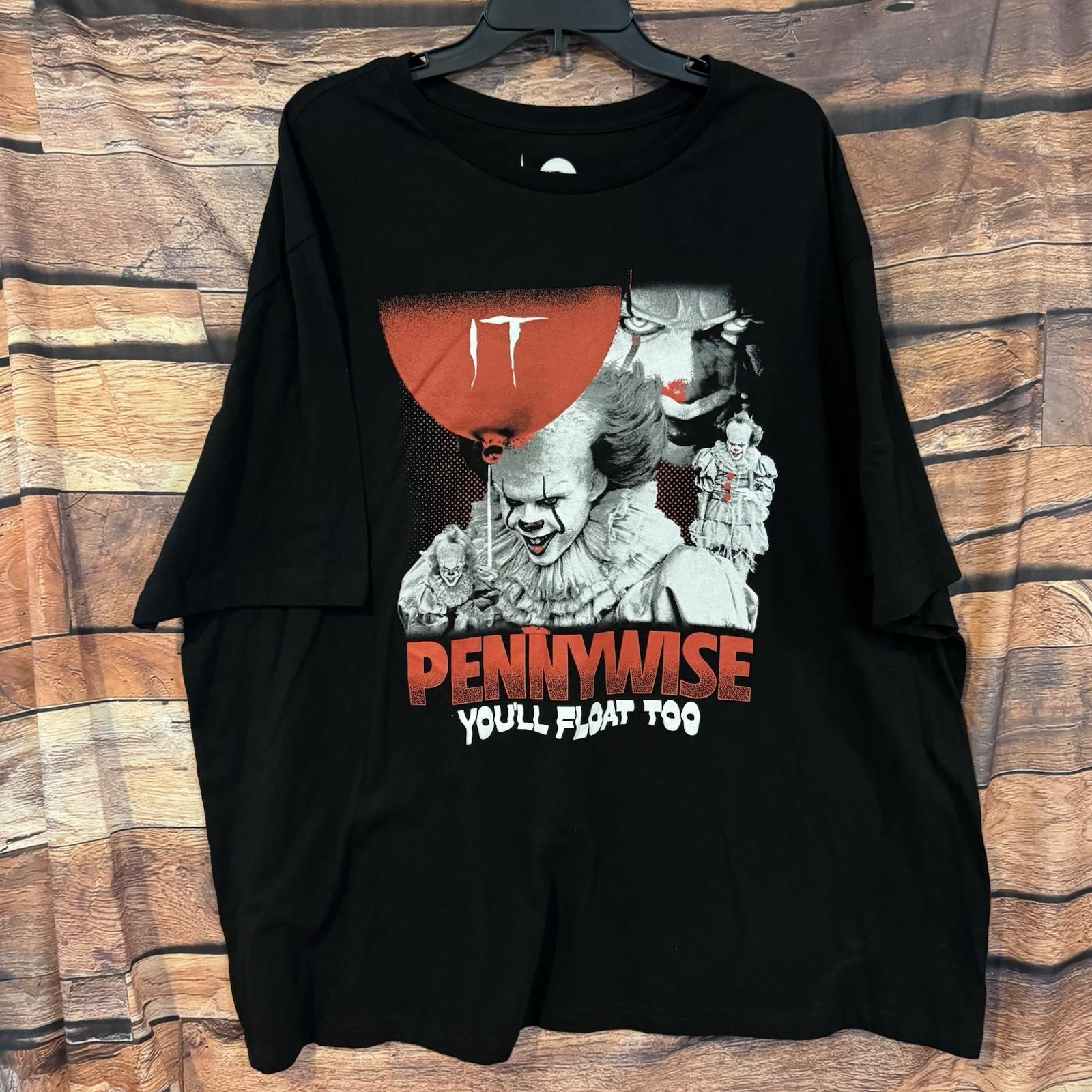 Pennywise IT Clown  You ll Float Too  Horror Movie Halloween Graphic 3XL Unisex T-Shirt M