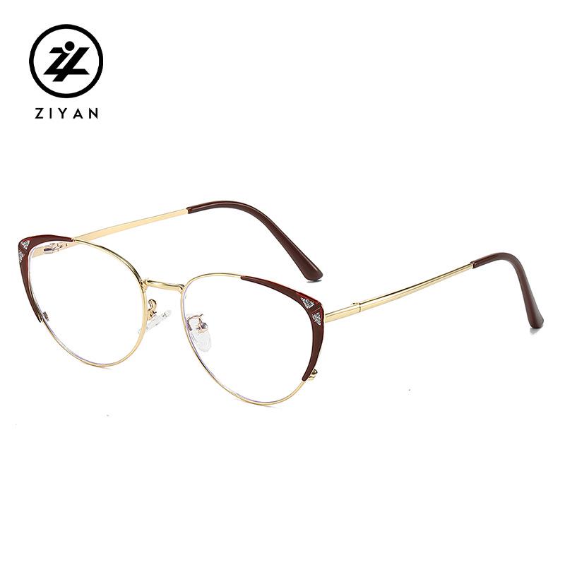 2025 Unisex Metal Cat Eye Glasses, Myopic-Ready, Anti-Blue Light