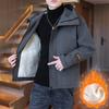 Men's Work Jacket Spring and Autumn Loose New Trend Hooded Jacket Men's Youth Casual Handsome Clothes