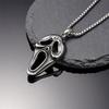 New Halloween Ghost Face Mask Horror Pendant Necklace Jewelry Gift For Women and Men