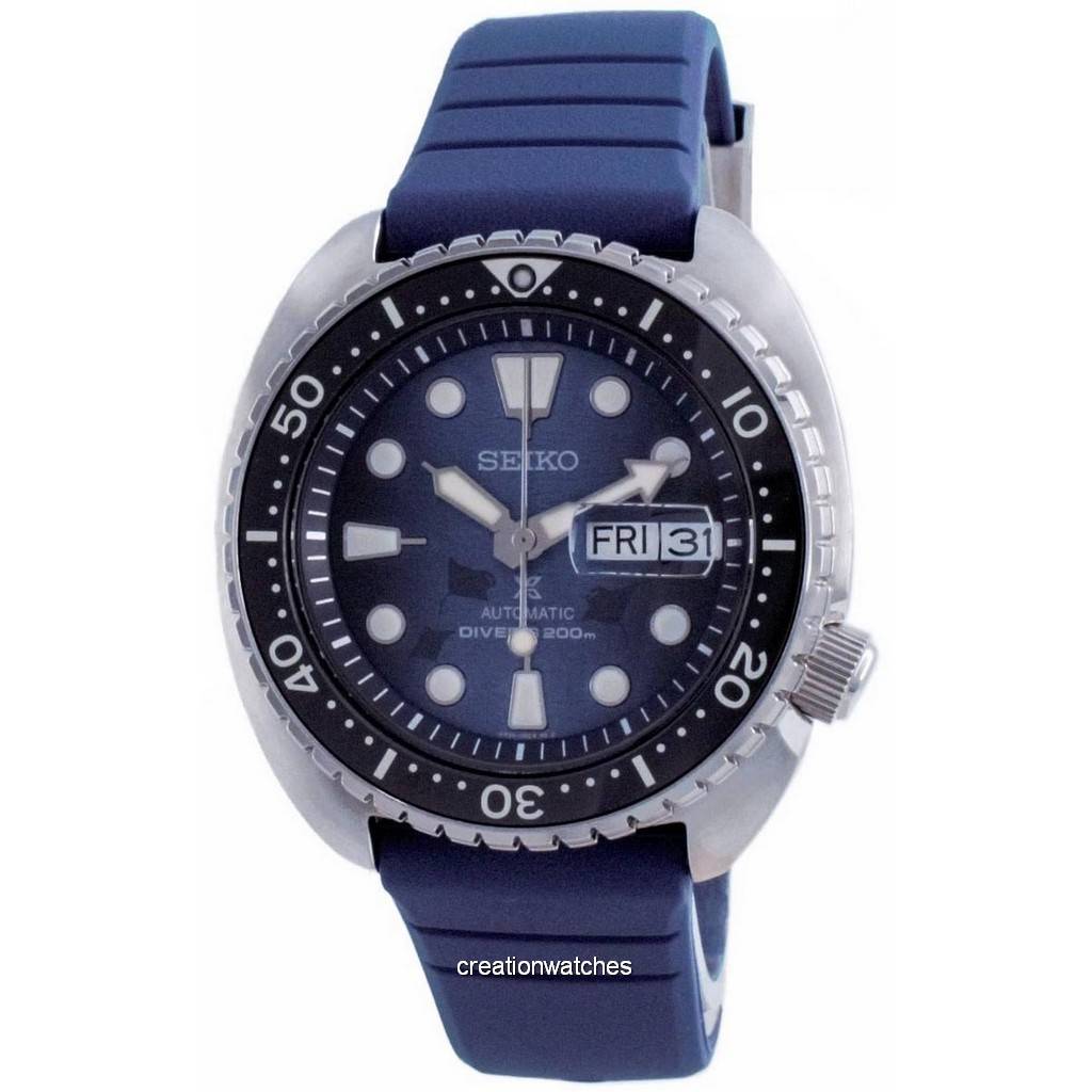 

Seiko Prospex Save The Ocean King Turtle Автоматические мужские часы для дайверов SRPF77 SRPF77K1 SRPF77K 200M