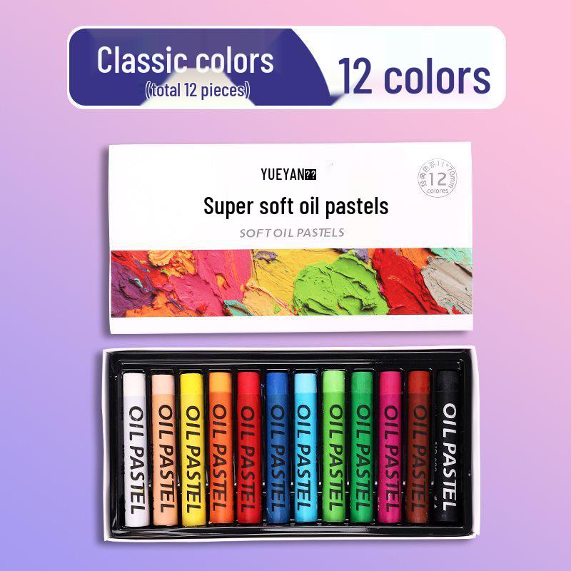 Super Soft Oil Pastel Set with Brush & Scraper Tools - Perfect Crayons for Kids' Birthday Gifts & DIY Projects