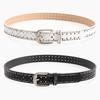 Color Solid Fashion Rivet Decoration Women Casual Wide Belt For Daily Use