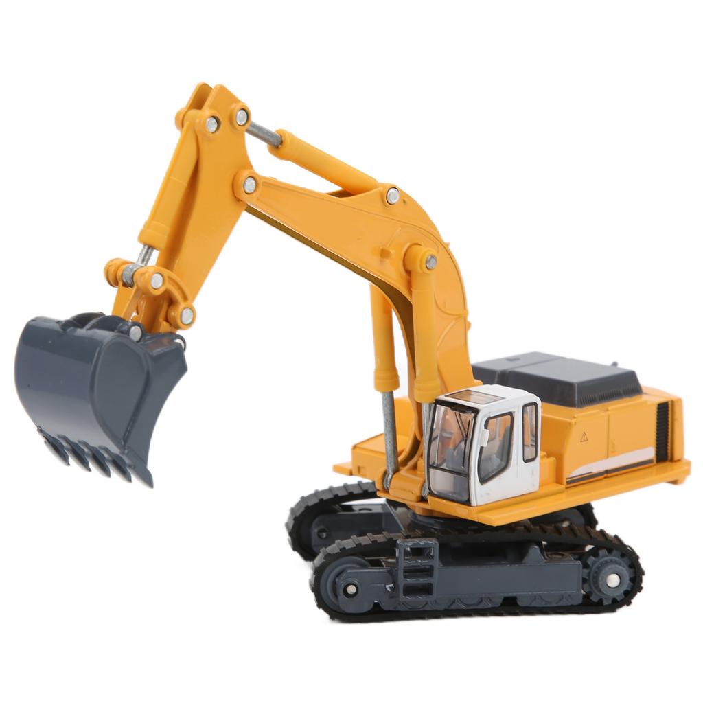 1:87 Engineering Diecast Excavator Model Alloy Crawler Excavator Toy Construction Vehicle Site for