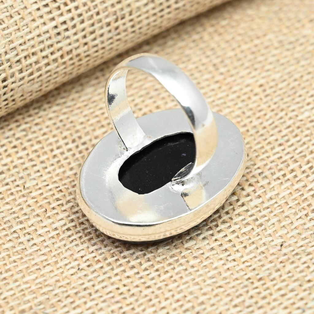 Lila Australischer Triplet Opal Edelstein 925 Sterling Silber Handgefertigter Schmuck Versprechensring Alle Größen