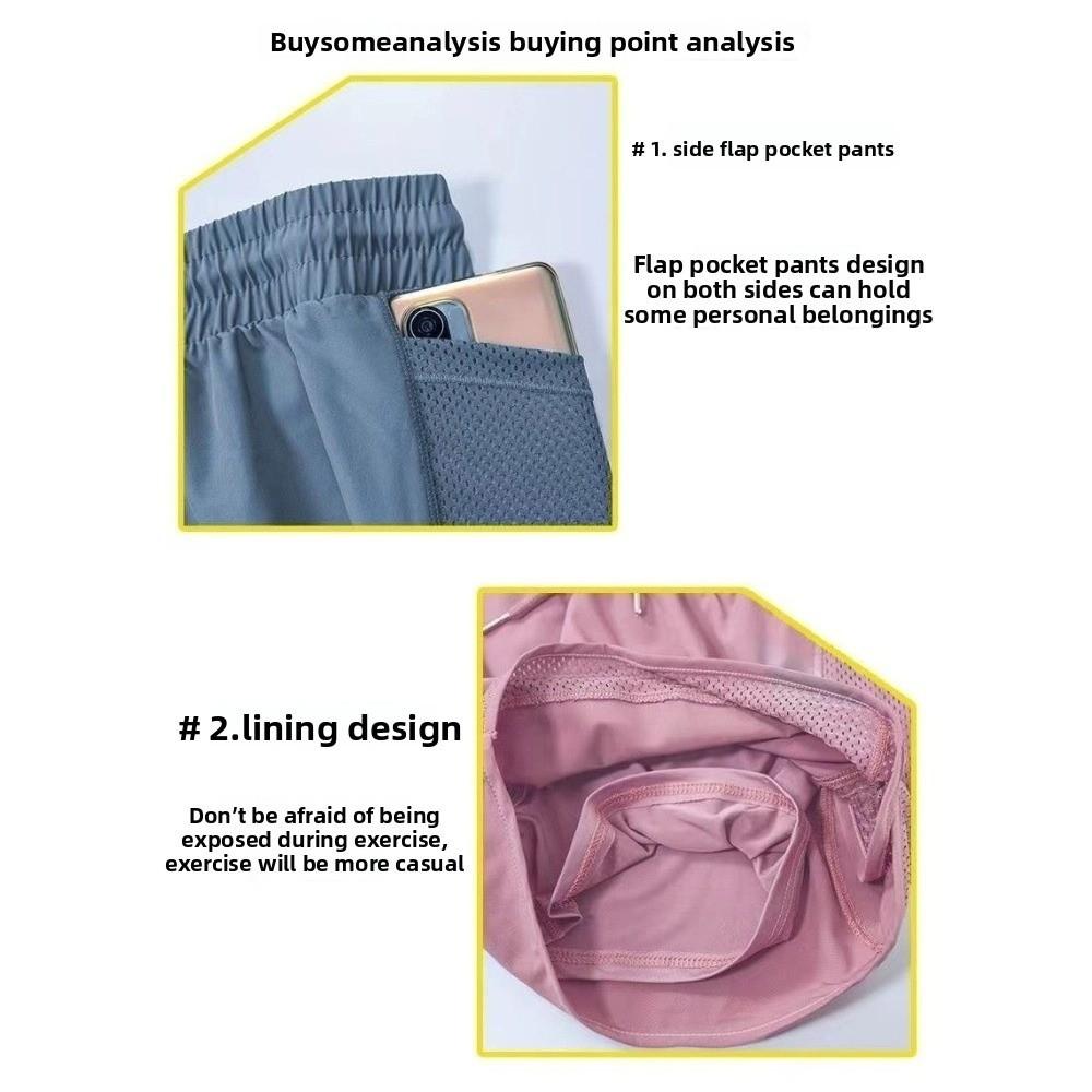 High Waist Women Yoga Shorts Loose Women's Sportswear Comfortable Sports Underwear  Female