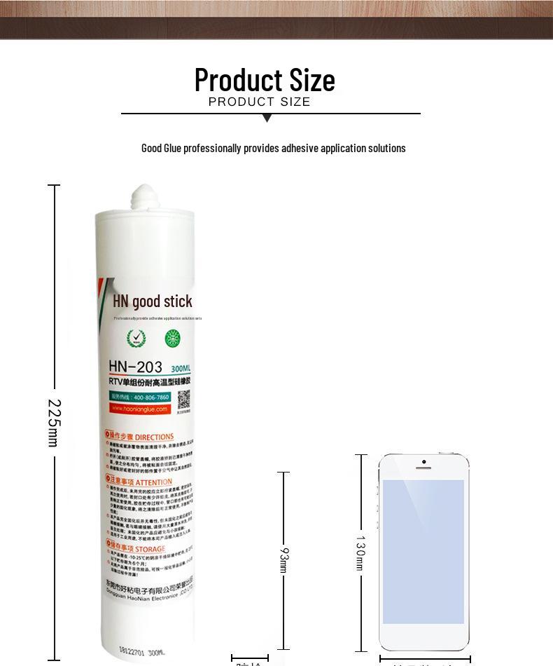 Good Adhesive HN203 High-Temp Red Silicone Sealant