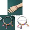 Zootopia Cartoon Animal City Jewelry Heart Shape Charm Bracelet For Travel Gift