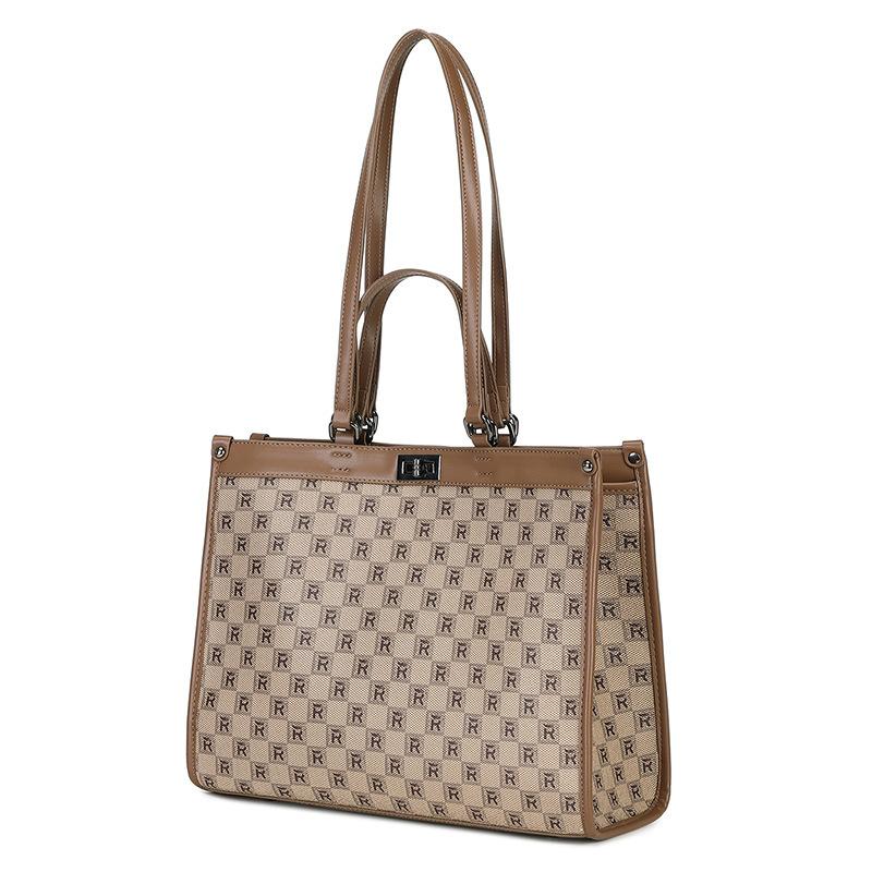 

Сумка-тоут большой вместимости в клетку, новая женская сумка, высокое качество текстуры, на плечо, через плечо, большая сумка, сумочка