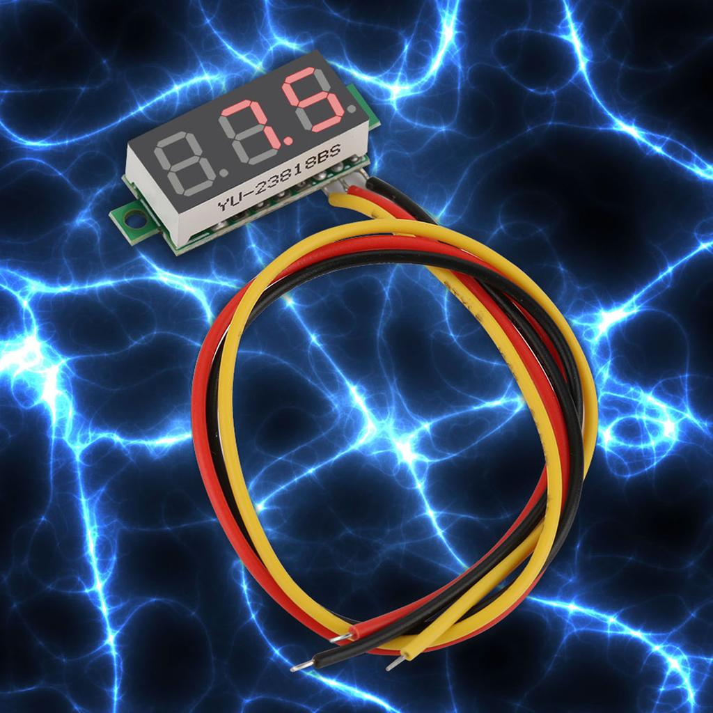 1pc Digital 0.28 LED Display Voltmeter DC Current Meter Panel 0 100V (Red)