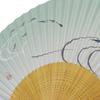 Kimono Folding White Bamboo with Carved Height [Stylish Iroha] Men's Fan, Design, Scented, 22.5cm