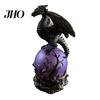 Resin Fantasy Sculpture Dragon Statue with Ball, Dark Style Figurine, USB Powered Desktop Unique Home Lighting Lamp Ornaments, Gift for Men