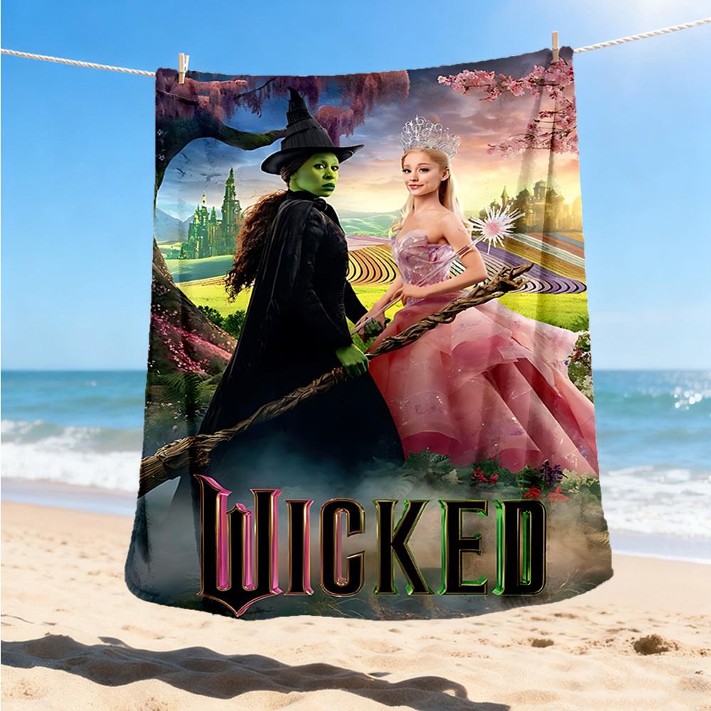 

1pc Wicked Outdoor Blanket Lightweight Flannel Throw For Travel, Camping, Livingroom, Couch, Chair Soft 80x120cm