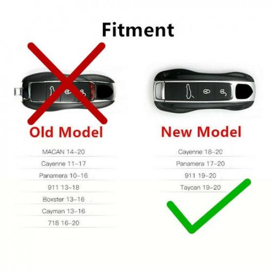 Rubber Key Shell Button Pad Replacement for Porsche Panamera Cayenne 2018-