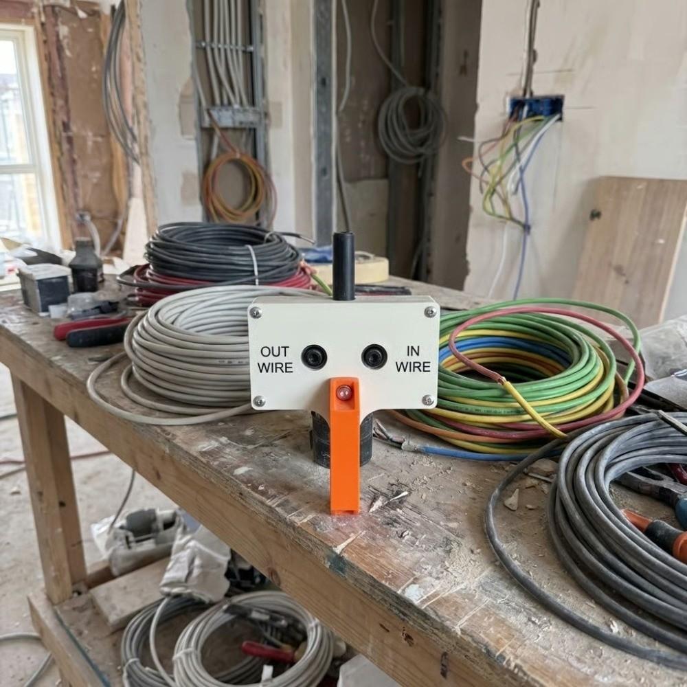 Efficient Heavy Duty Wire Puller Fish Tape Handheld 8mm Wire Tugger Smooth Cable Pulling Tool for Pipe Narrow Spaces