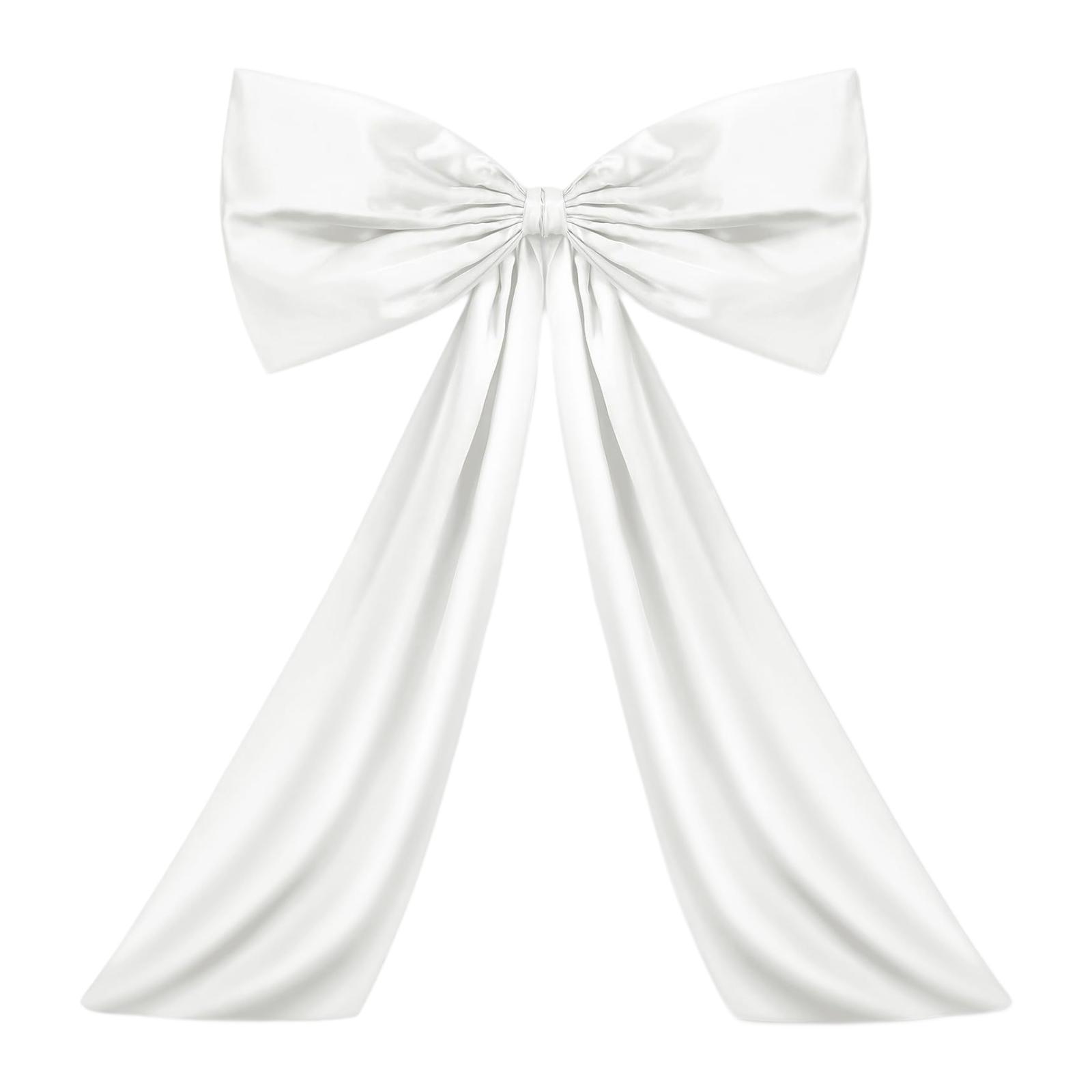 

Large Bow Decor Room Wall Decoration for Girl Women Ormanent Large Hanging Ribbon Tie Bow for Christmas Bridal Decoration білий