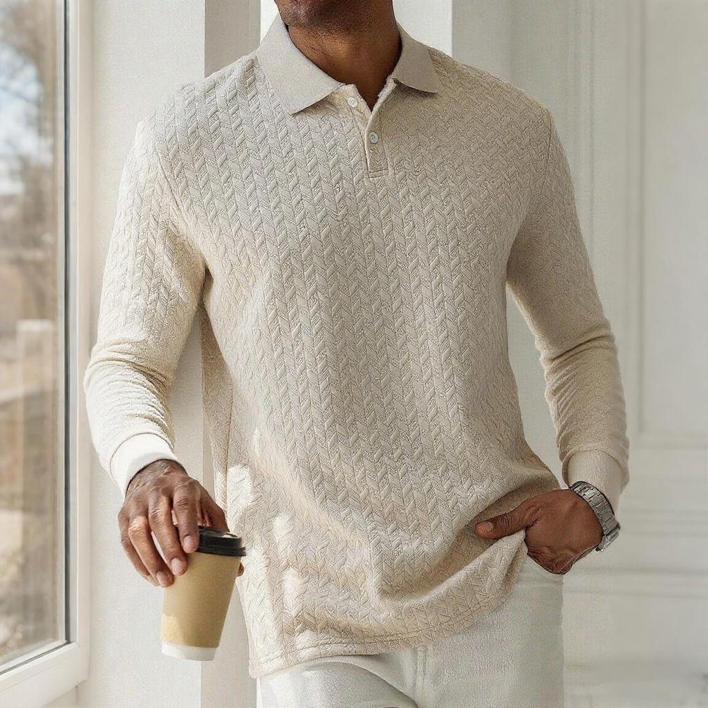 Men Long Sleeve Polo Shirt High Quality Male Clothing Office Polos T-Shirt Business Poloshirt Casual Fashion Polo T Shirt Men