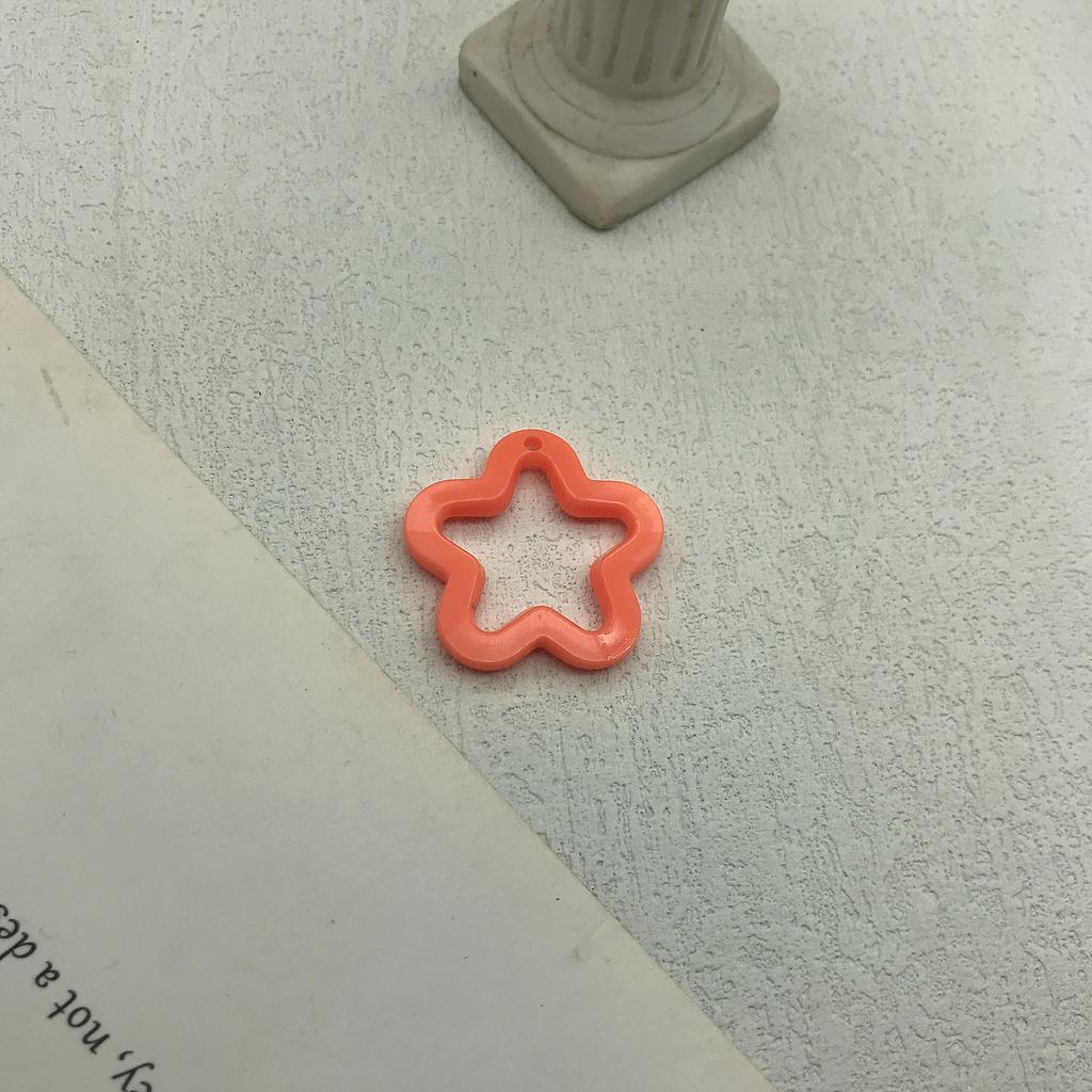 10/20Pcs 30mm Acrylic Transparent Star Pendant Loose Spacer Beads for DIY Jewelry Bracelet Earring Necklace Making Accessories