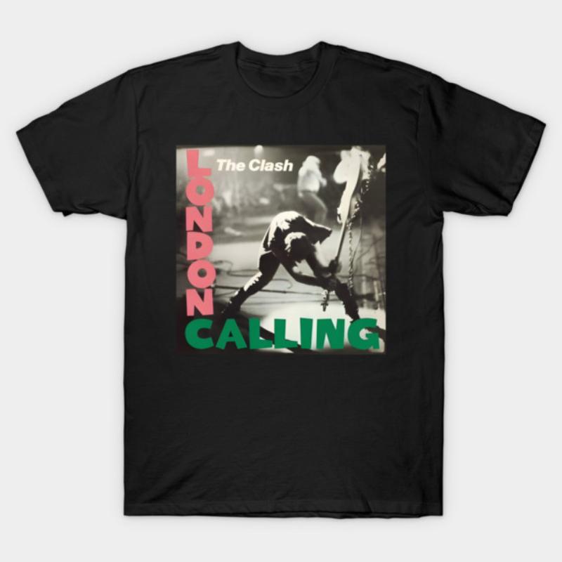 

The Clash T-Shirt New Spring/Summer Arrivals Regular Fit Casual Graphic Y2K Vintage Size 5XL різнокольоровий