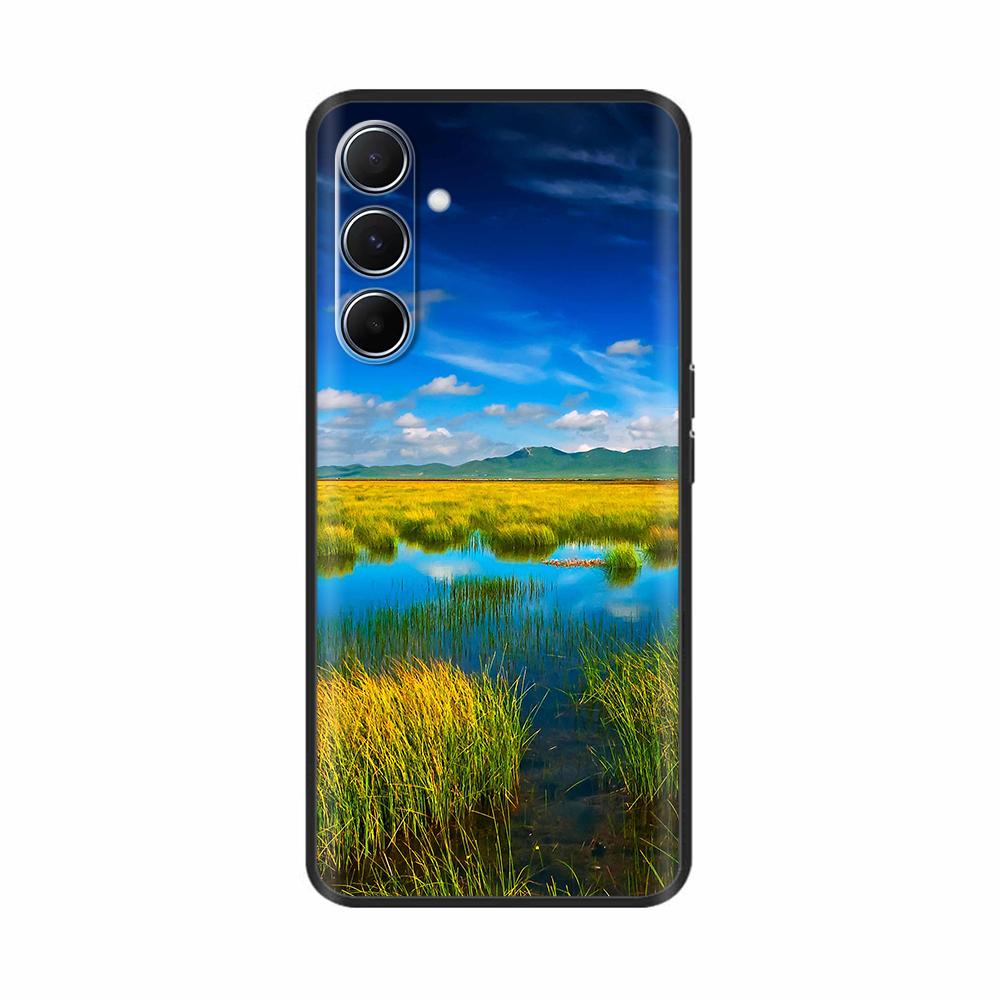 Silicon Phone Case For Samsung Galaxy A26 A36 A56 A16 5G Shockproof Shell Soft Black Painted Back Cover Fundas Cases Coque Para